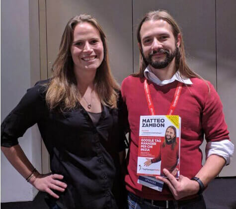 Krista Seiden with Matteo Zambon present the book 'Google Tag Manager for beginners'