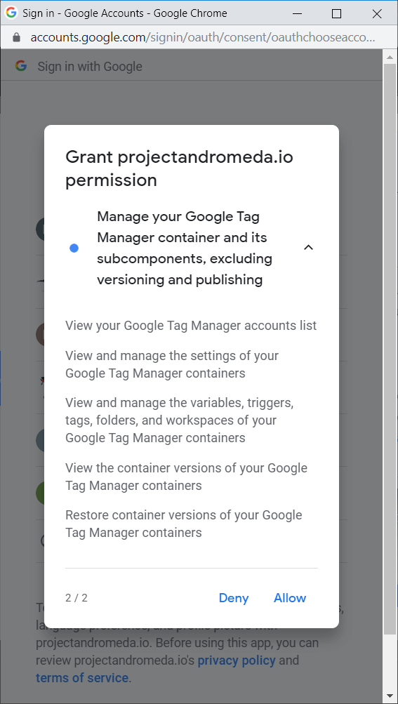 Grant edit.containers Grant edit.containers