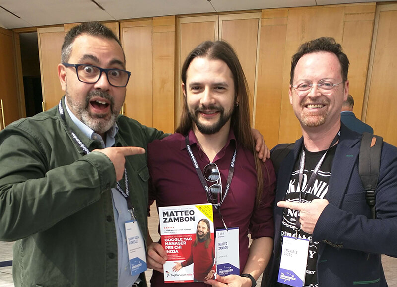 Matteo in Madrid with Gianluca Fiorelli and Emanuele Arosio